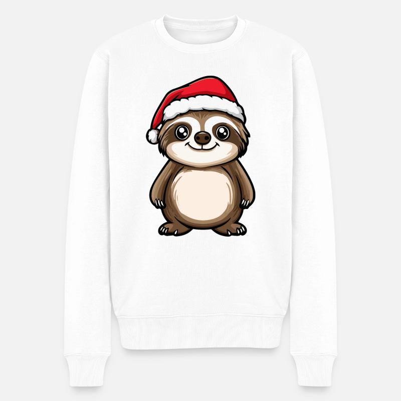 Noël caméléon - Pull Premium bio Homme - blanc