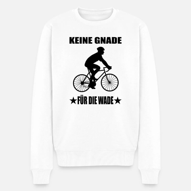 Fahrrad - Männer Premium Bio Pullover - Weiß