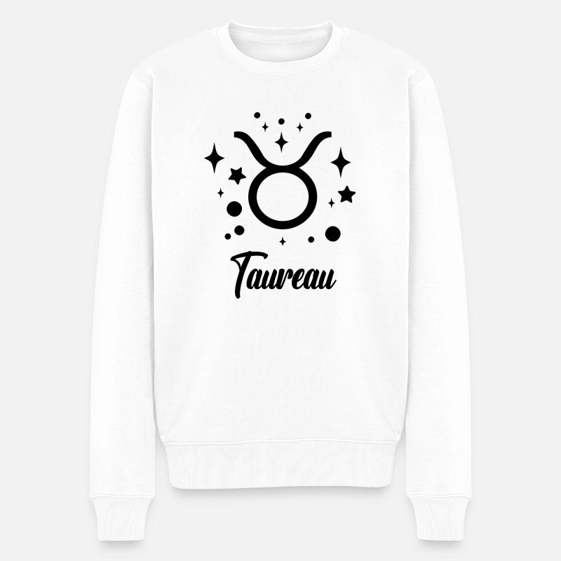 taureau - Pull Premium bio Homme - blanc