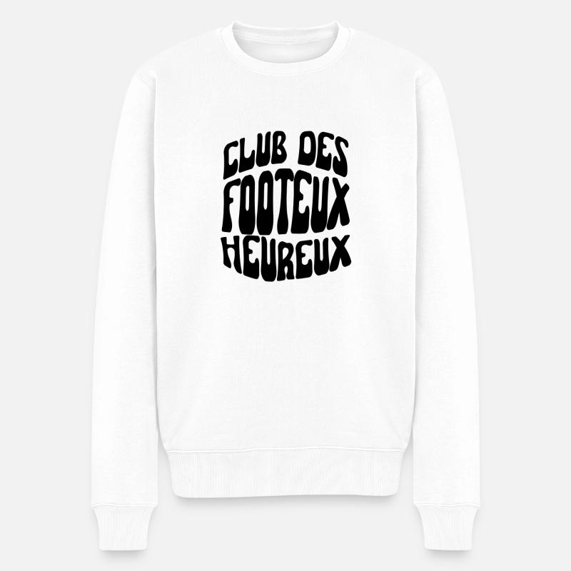 club des footeux heureux - Pull Premium bio Homme - blanc