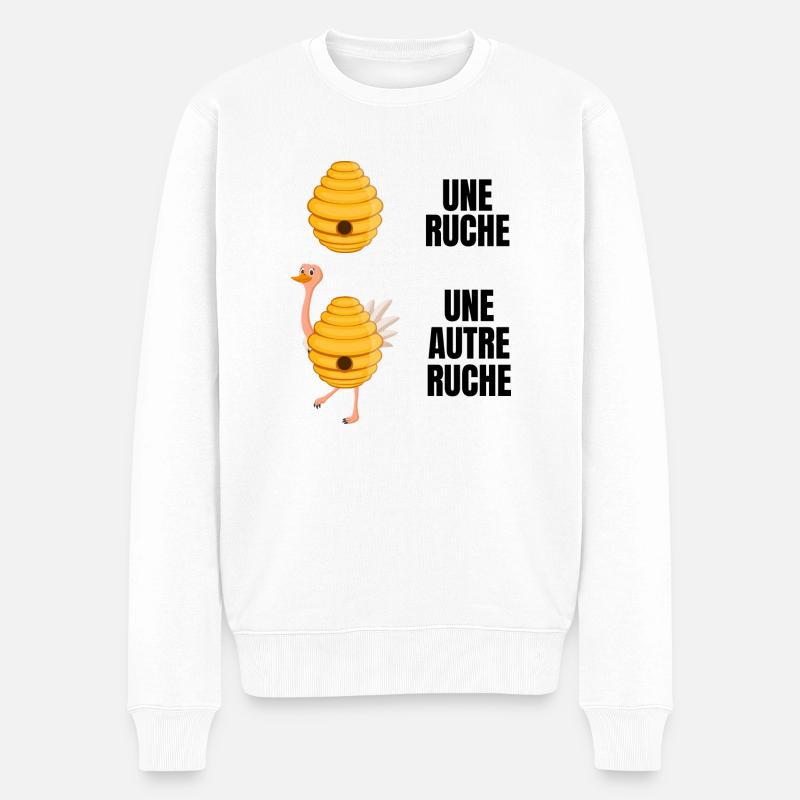 autre ruche - Pull Premium bio Homme - blanc