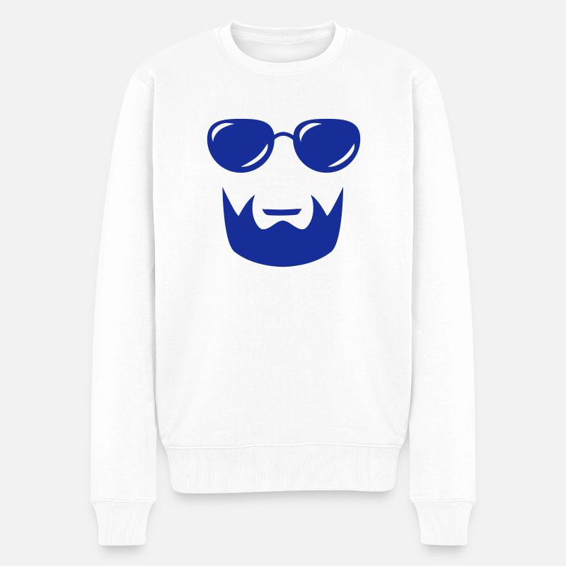 sunglasses beard - Pull Premium bio Homme - blanc