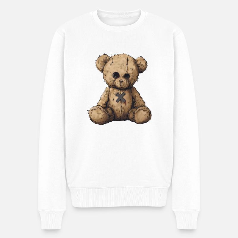 Silence cousu - Pull Premium bio Homme - blanc