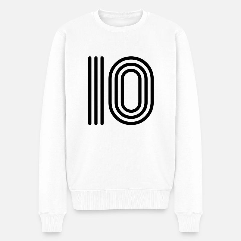 10 1010 - Pull Premium bio Homme - blanc