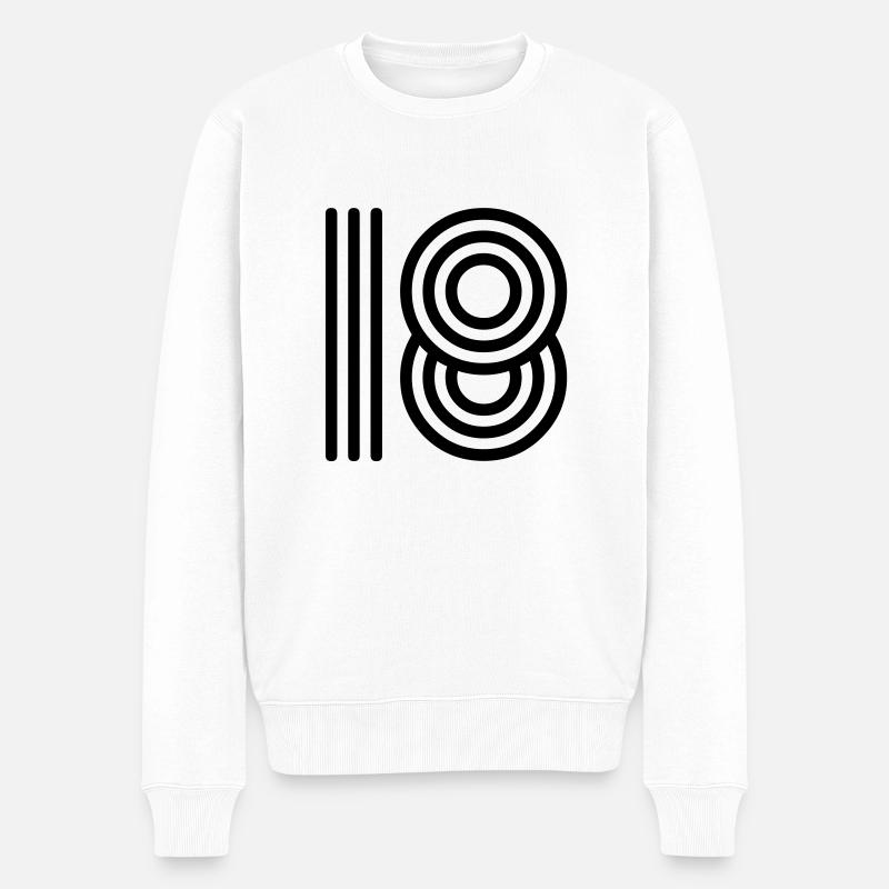18 1818 - Pull Premium bio Homme - blanc