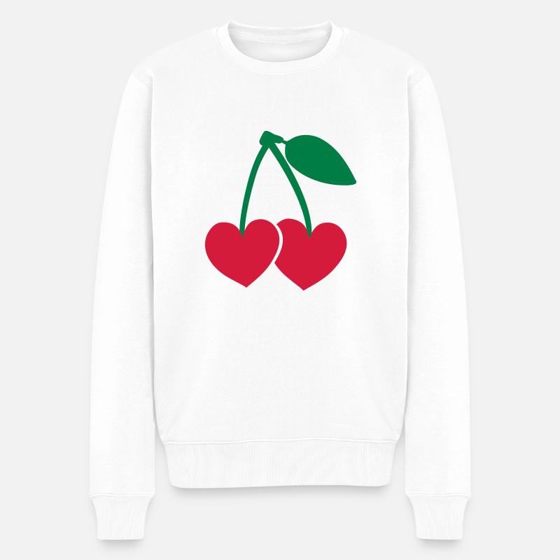 kirschen_f2 - Pull Premium bio Homme - blanc