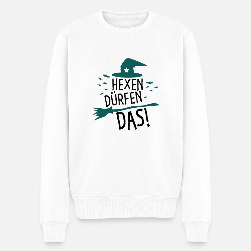 Hexen dürfen das! - Männer Premium Bio Pullover - Weiß