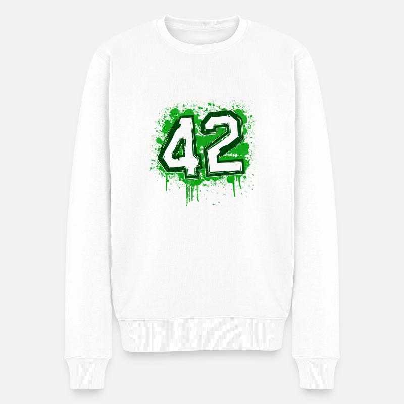 Saint-Étienne 42 bigdirt - Pull Premium bio Homme - blanc