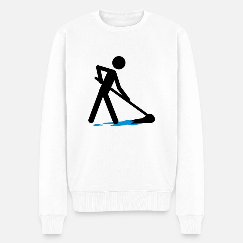 Cleaning The Floor - Pull Premium bio Homme - blanc