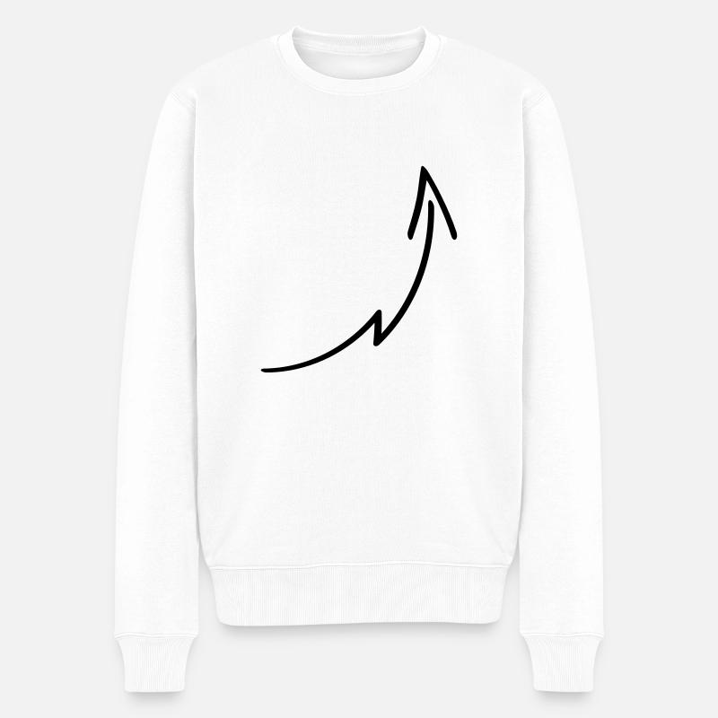 Arrow Design - Pull Premium bio Homme - blanc