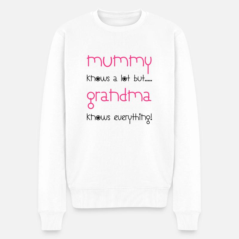 Grandma - Pull Premium bio Homme - blanc