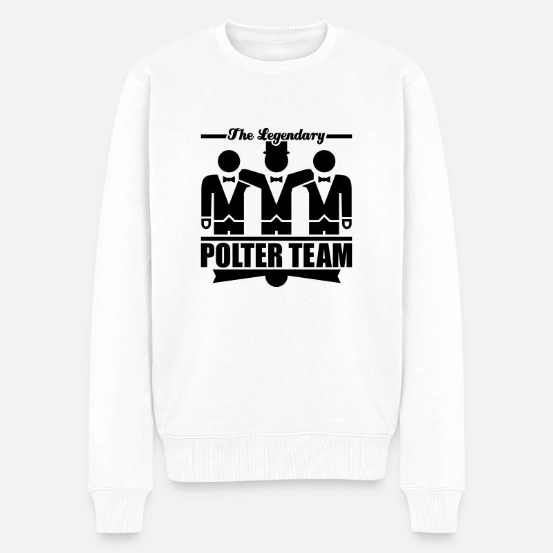 the_legendary_polter_team_f1 - Männer Premium Bio Pullover - Weiß