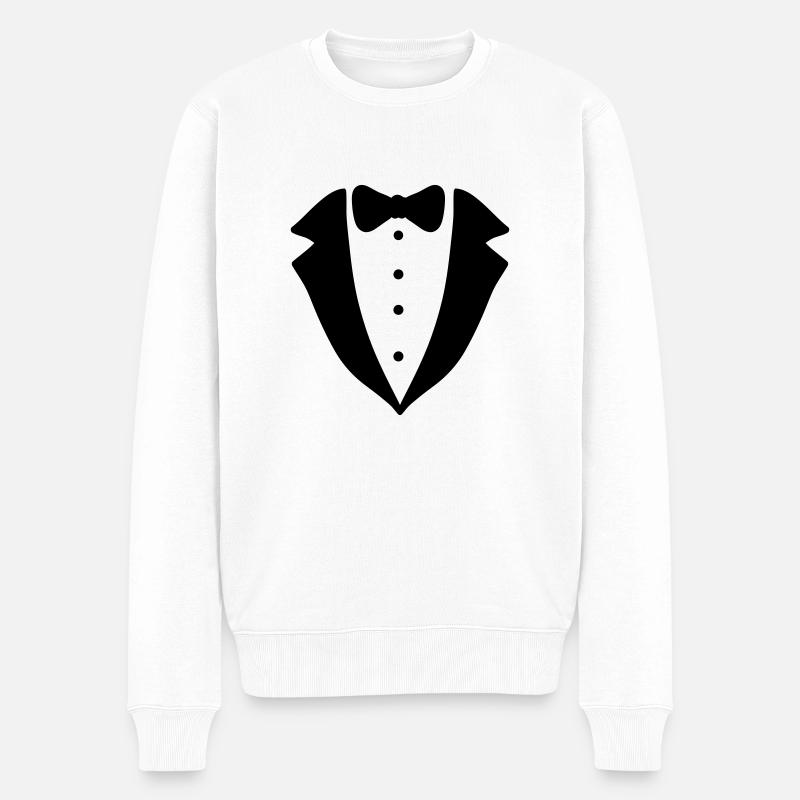 Smoking - Pull Premium bio Homme - blanc