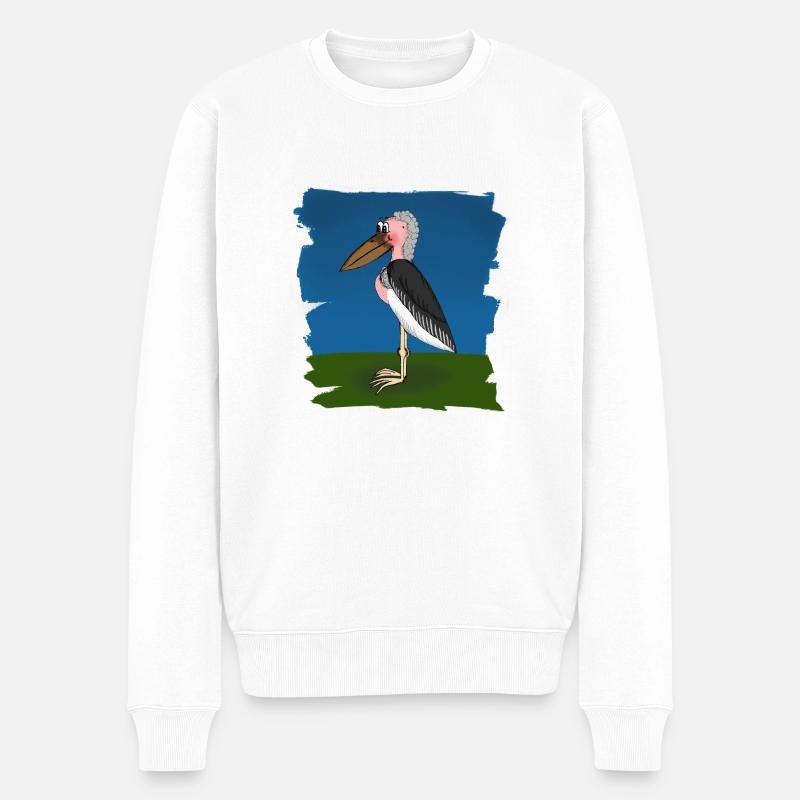 Marabu - Männer Premium Bio Pullover - Weiß