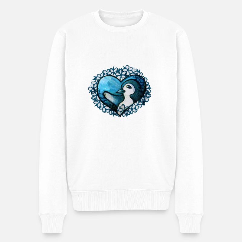 J’aime les pingouins - Pull Premium bio Homme - blanc