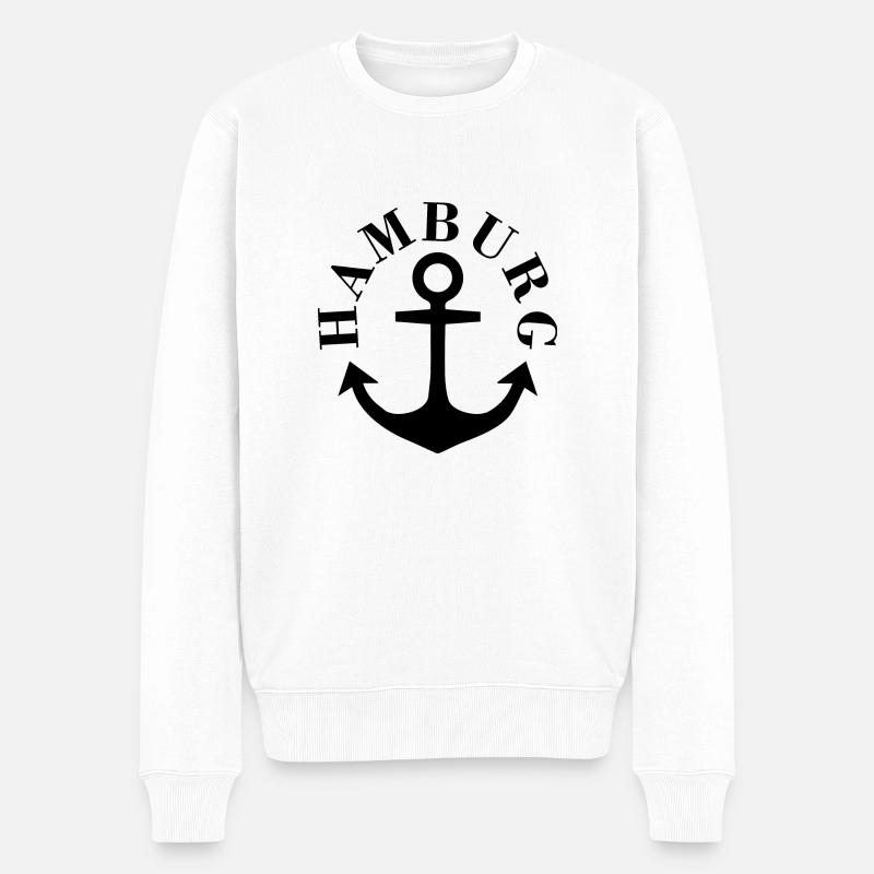 Ancre de Hambourg - Pull Premium bio Homme - blanc