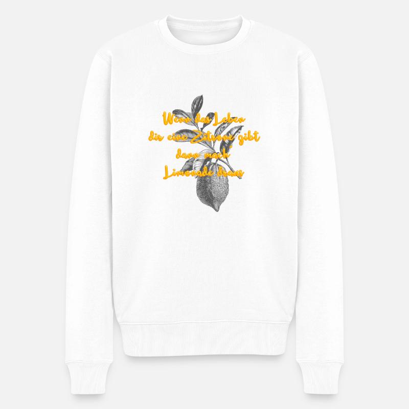 Limonade - Pull Premium bio Homme - blanc