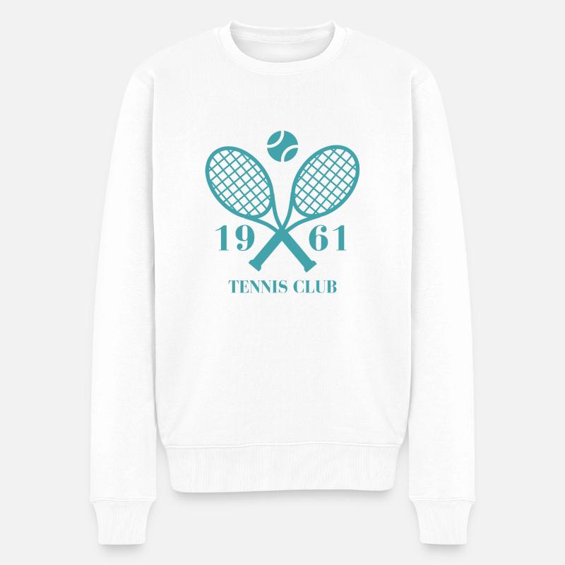 1961 Tennisclub - Männer Premium Bio Pullover - Weiß
