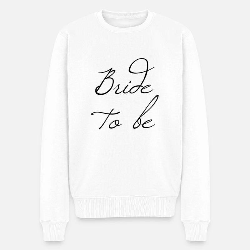 Mariée - Idée cadeau - Pull Premium bio Homme - blanc