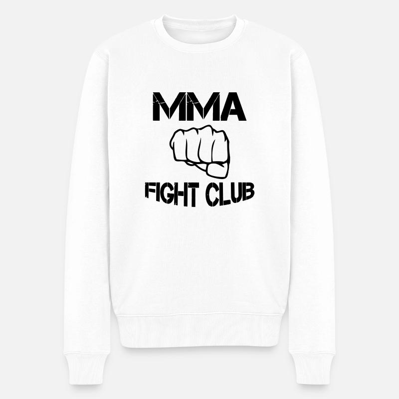 mma fight club - Männer Premium Bio Pullover - Weiß