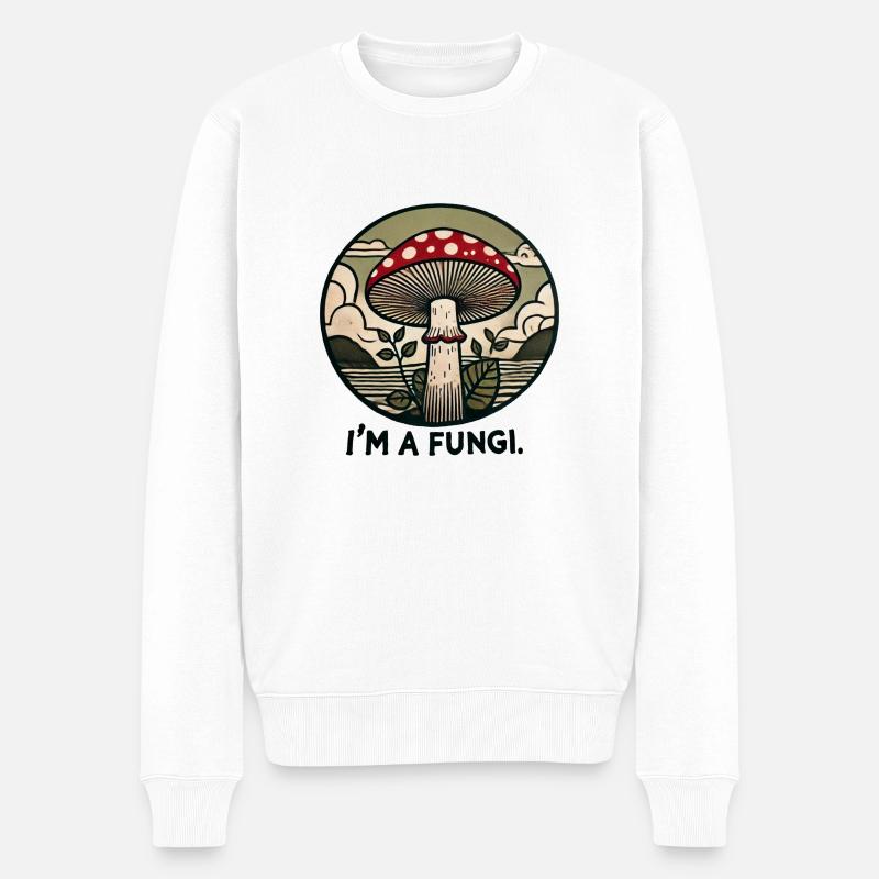 Mycètes - Pull Premium bio Homme - blanc