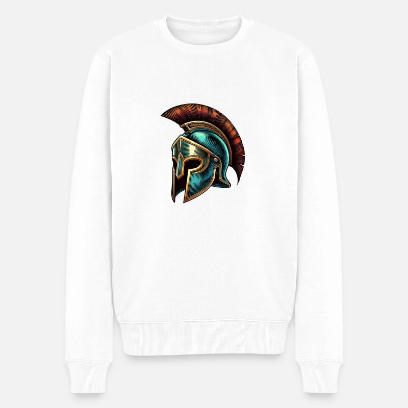 Casque Sparta - Pull Premium bio Homme - blanc