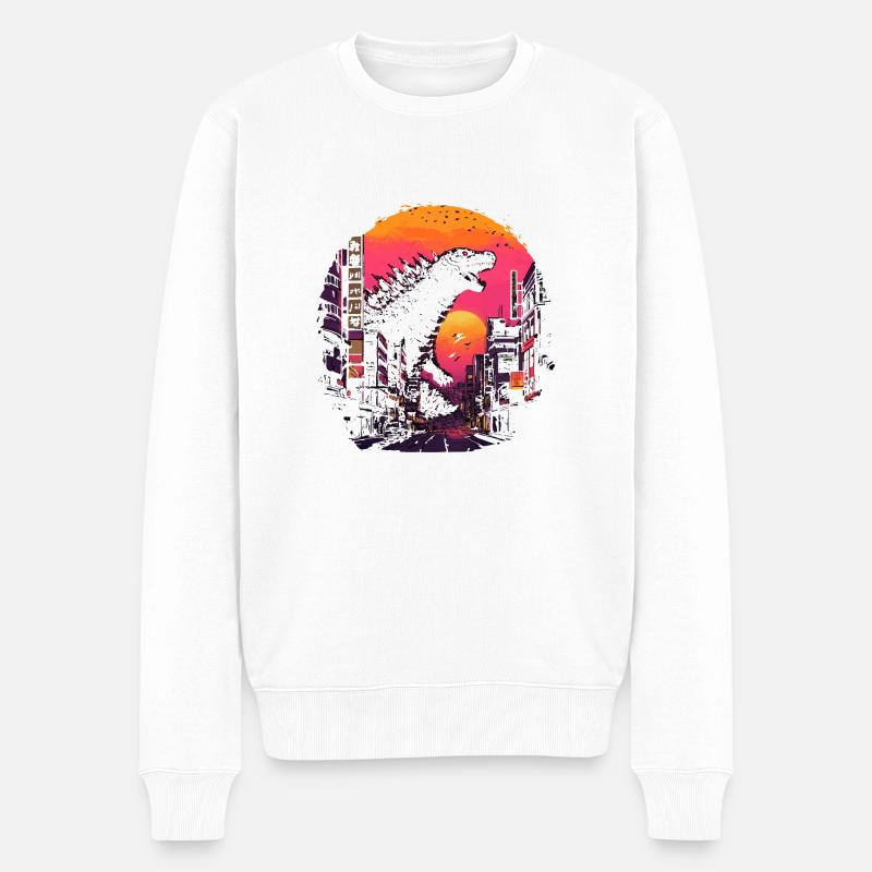 Japon de planche graphique 1 - Pull Premium bio Homme - blanc