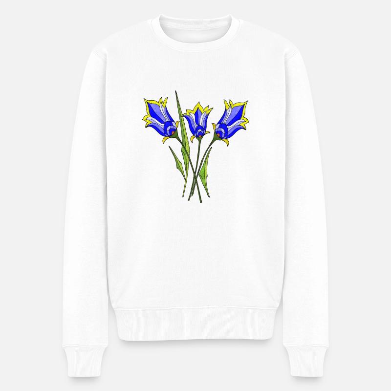 Fleur - Pull Premium bio Homme - blanc