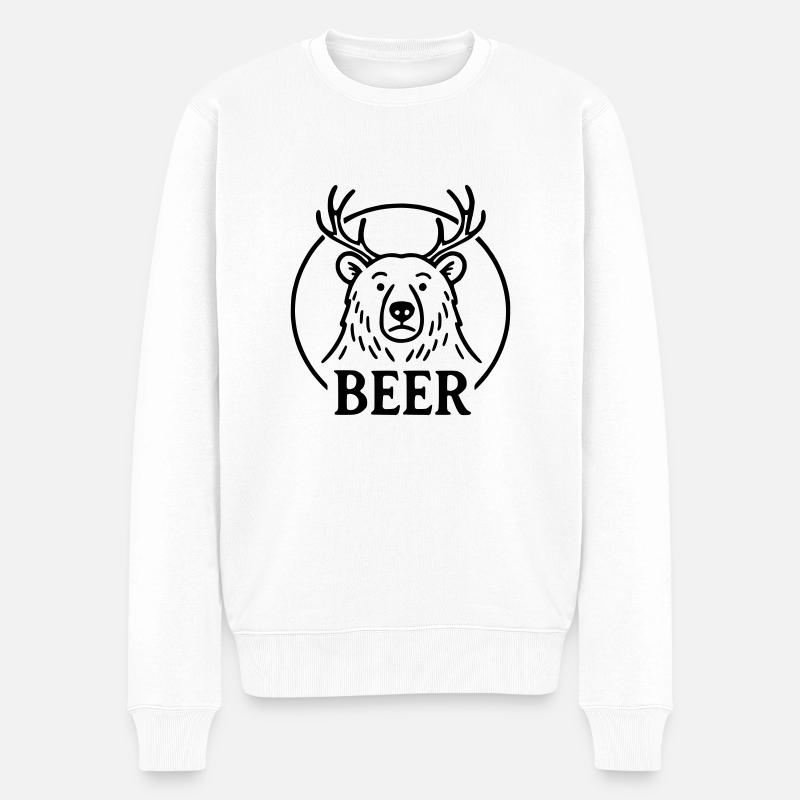 Beer - Pull Premium bio Homme - blanc
