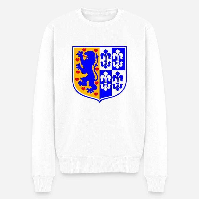 Wilhelmsburg Wappen - Männer Premium Bio Pullover - Weiß