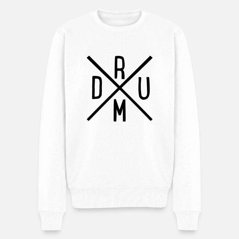 Tambours - Pull Premium bio Homme - blanc