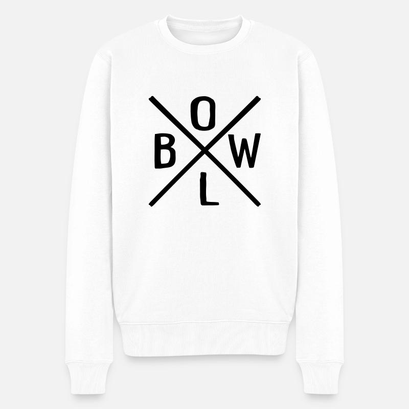 Bowling - Pull Premium bio Homme - blanc