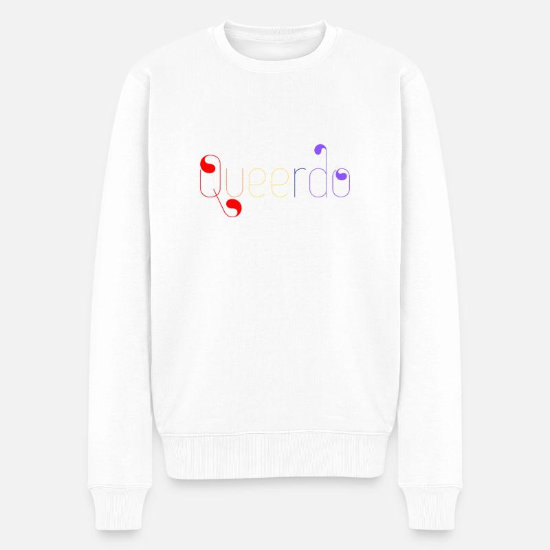 Queerdo - Pull Premium bio Homme - blanc