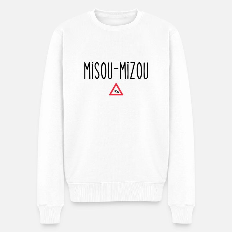 misou-mizou - Pull Premium bio Homme - blanc