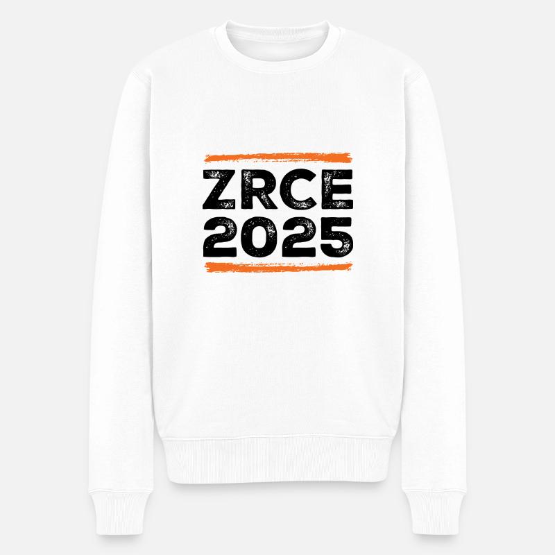 Zrce 2025 Spruch - Männer Premium Bio Pullover - Weiß