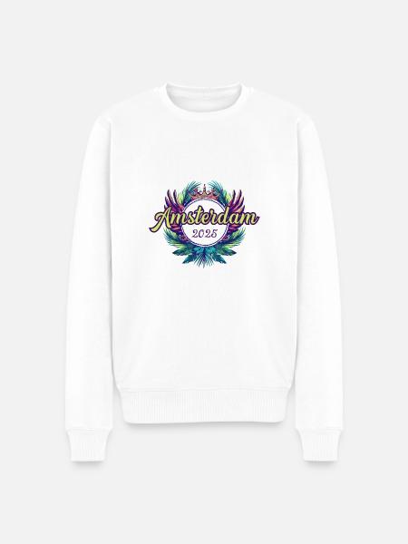 Amsterdam 2025 Team - Men's Premium Organic Jumper - white