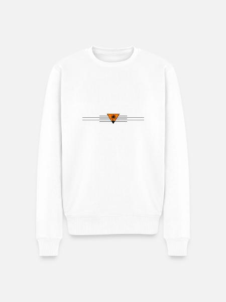 Palm tree line icon - Men's Premium Organic Jumper - white