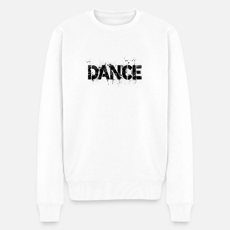 Dance - Männer Premium Bio Pullover - Weiß