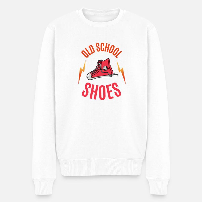 old school shoes - Pull Premium bio Homme - blanc