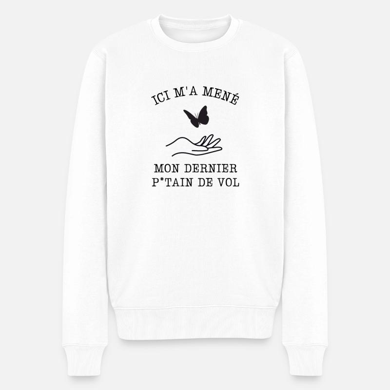dernier vol - Pull Premium bio Homme - blanc