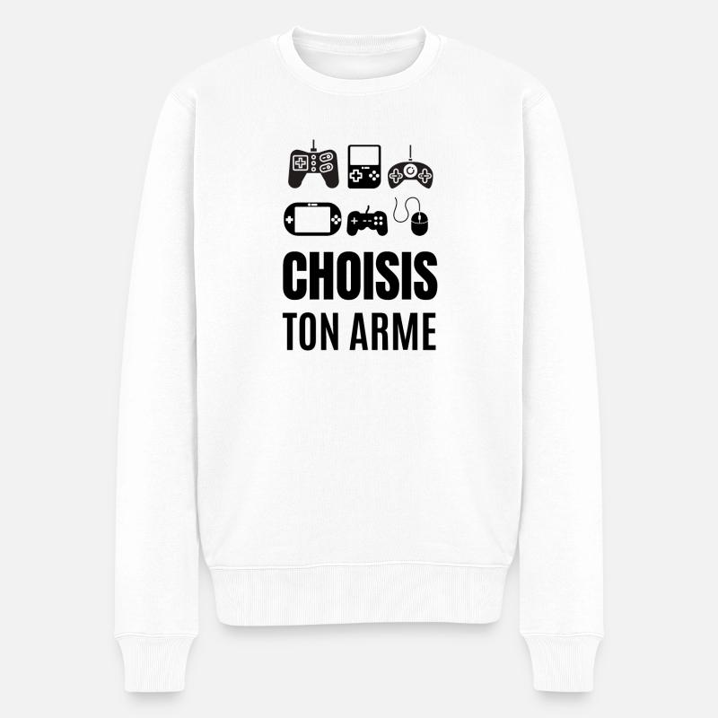 choisis ton arme - Pull Premium bio Homme - blanc