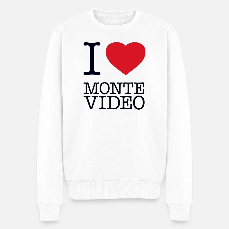J’ADORE MONTEVIDEO Uruguay - Pull Premium bio Homme - blanc