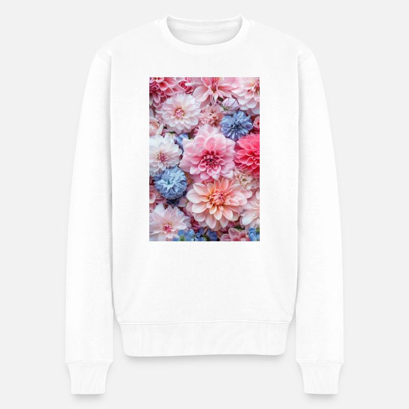 Amour de fleur | IA - Pull Premium bio Homme - blanc