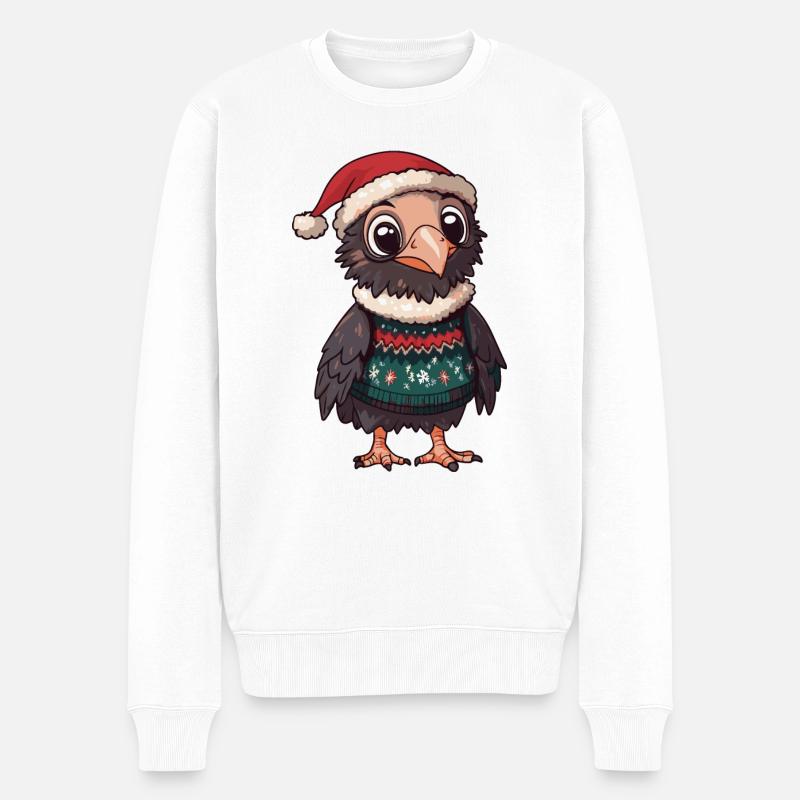 Harpie oiseau Noël - Pull Premium bio Homme - blanc