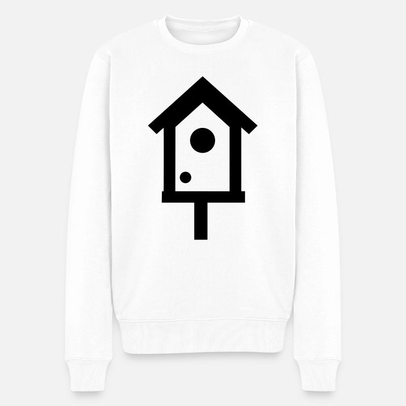 maison pour oiseaux - Pull Premium bio Homme - blanc