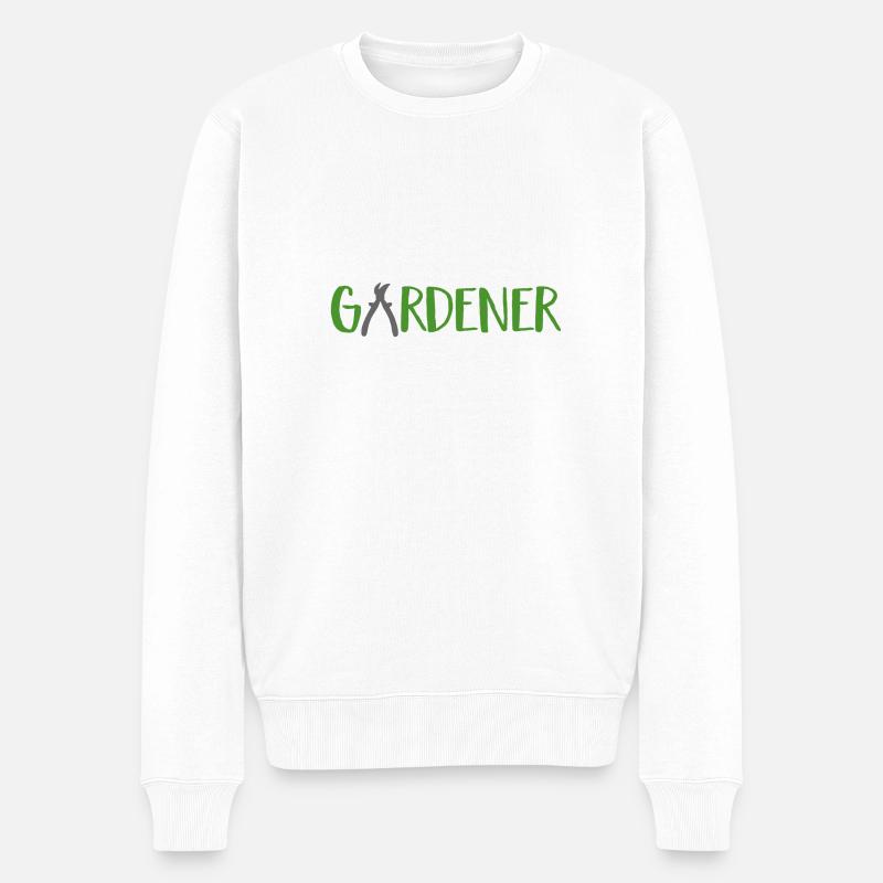 gardener - Pull Premium bio Homme - blanc