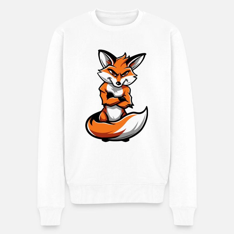 Bande dessinée Fox - Pull Premium bio Homme - blanc