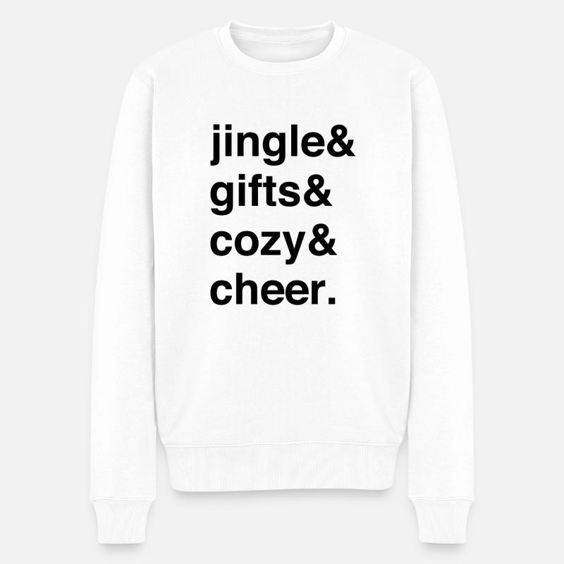 Jingle avec une chaleur festive - Pull Premium bio Homme - blanc