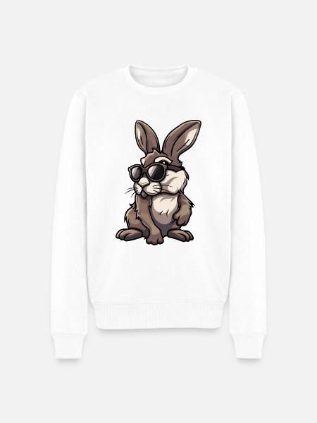 Lapin - Pull Premium bio Homme - blanc