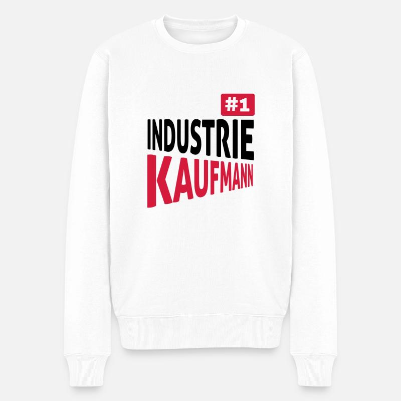 Industriekaufmann - Männer Premium Bio Pullover - Weiß
